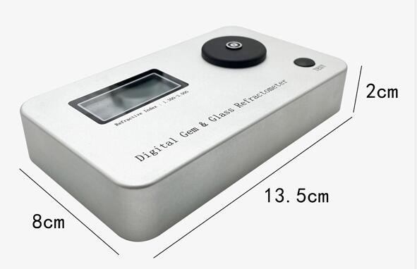 Digital gem refractometer dimension
