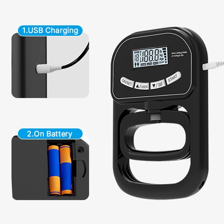 Digital grip strength dynamometer supports two power supply modes