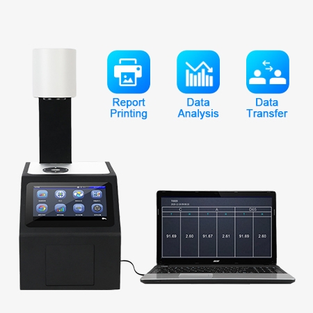 Digital haze meter connect with computer