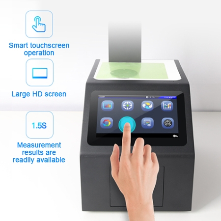 Digital haze meter touch screen