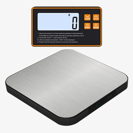 Digital kitchen scale with split type design