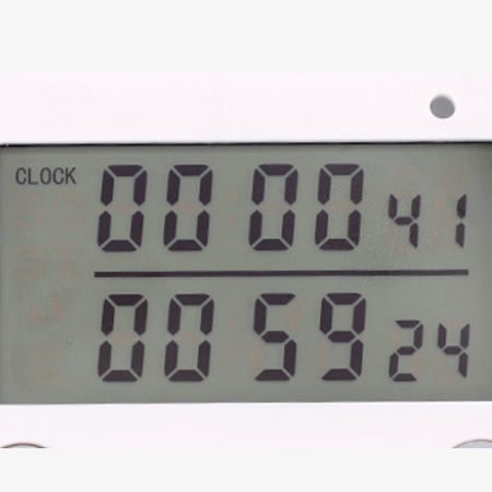 Digital kitchen timer with 2 channel display