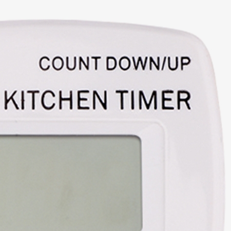 Digital kitchen timer count up and count down modes