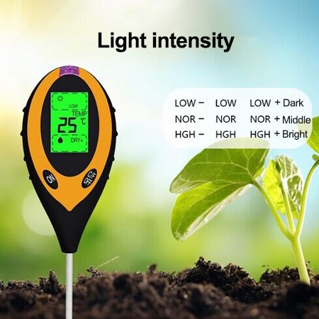 Digital moisture meter for plants