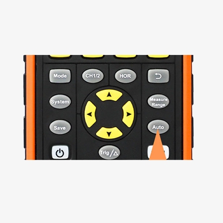 70MHz digital oscilloscope multimeter detail
