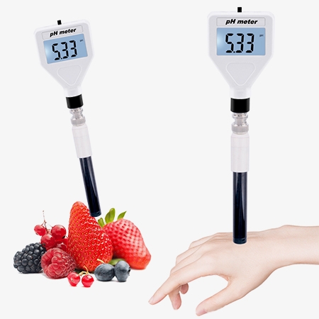 Digital ph meter for skin and fruit