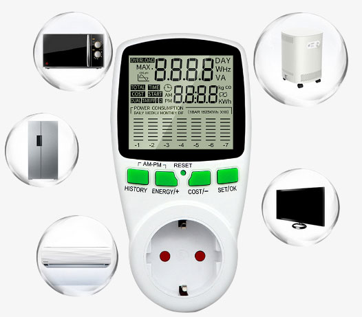 Digital socket power meter applications