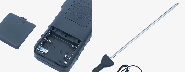 Digital soil moisture meter details