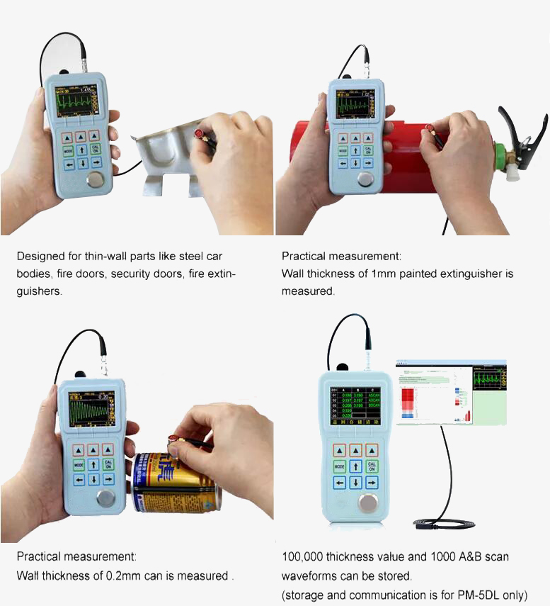 Digital ultrasonic thickness gauge details