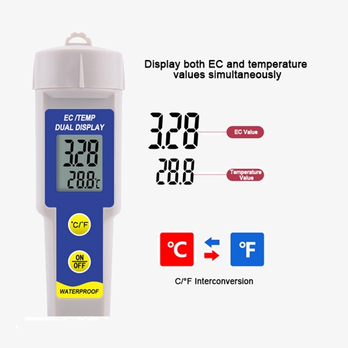 Digital waterproof soil conductivity meter details