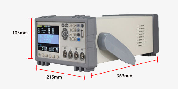 Dimension drawing of digital LCR meter 20Hz~200kHz