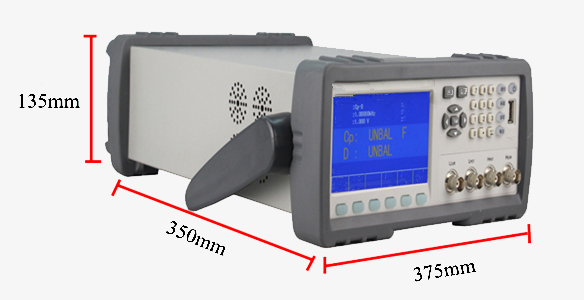 Dimension drawing of digital LCR meter 50Hz~200kHz