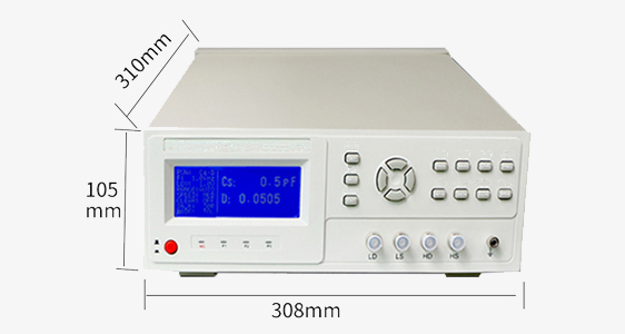 Dimension drawing of LCR digital meter 50Hz~100kHz