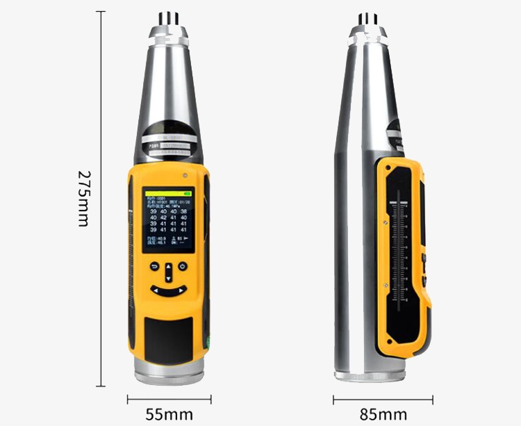 Digital rebound hammer tester dimension