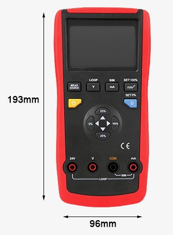 Portable digital loop calibrator dimension