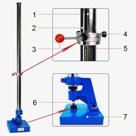 Drop impact tester structure diagram