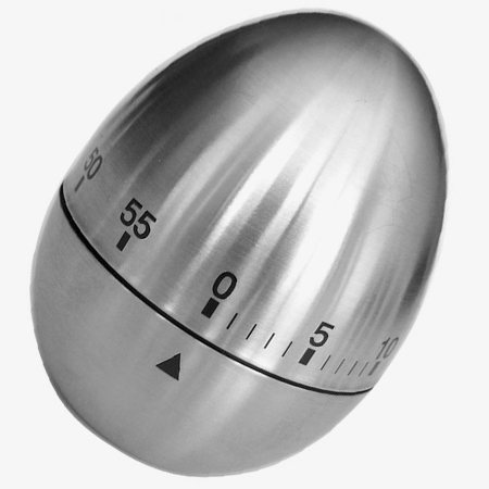 Egg kitchen timer adopts stainless steel material