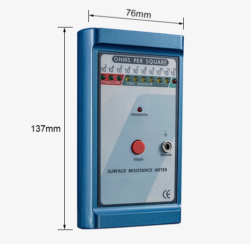 ESD surface resistance meter dimension