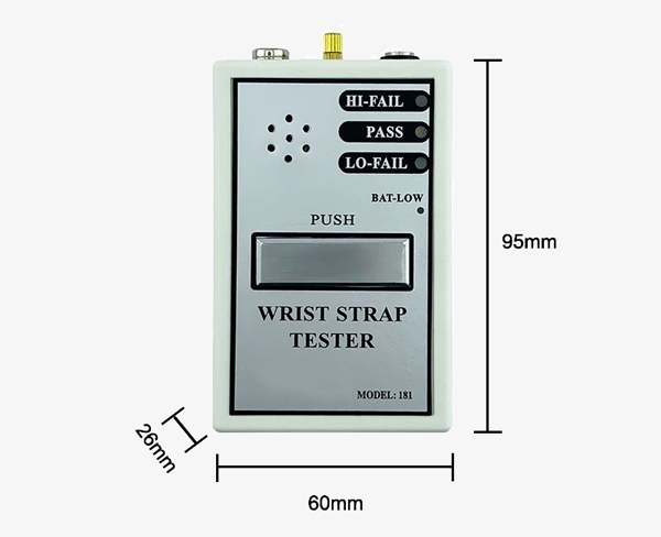 ESD wrist strap tester dimension