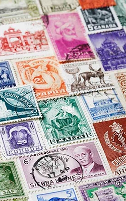Fabric folding magnifying glass for stamps inspection