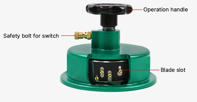 Fabric sample cutter structure