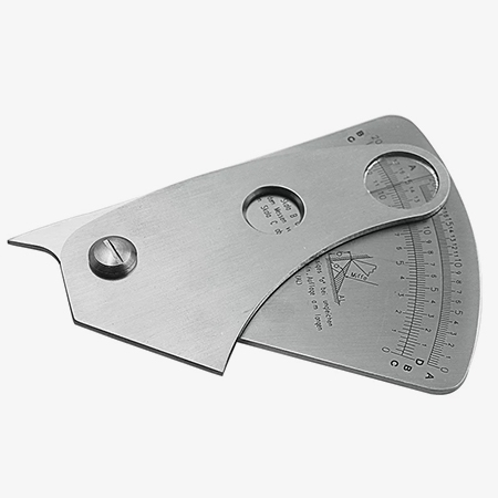 Fan-shaped weld gauge rounded edges