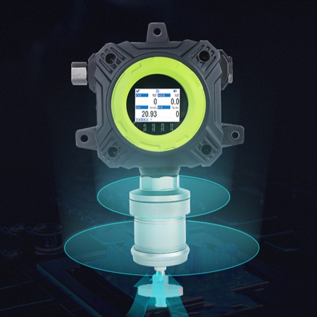 Fixed carbon monoxide gas detector with an internal suction pump