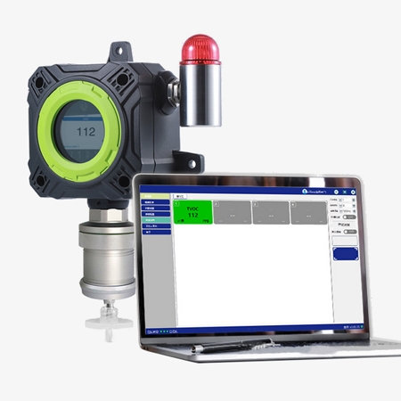 Fixed co gas detector with auto verification function