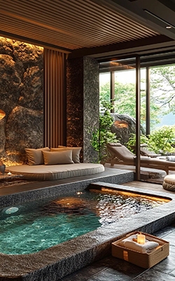 Floating pool thermometer for spa