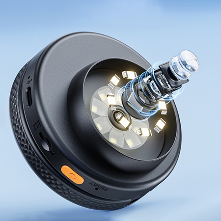 Foldable digital microscope autofocus lens