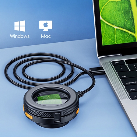 Foldable digital microscope PC transmission