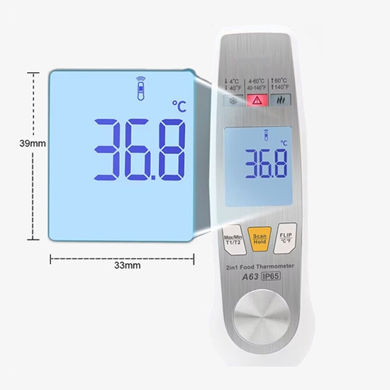 Food infrared thermometer details