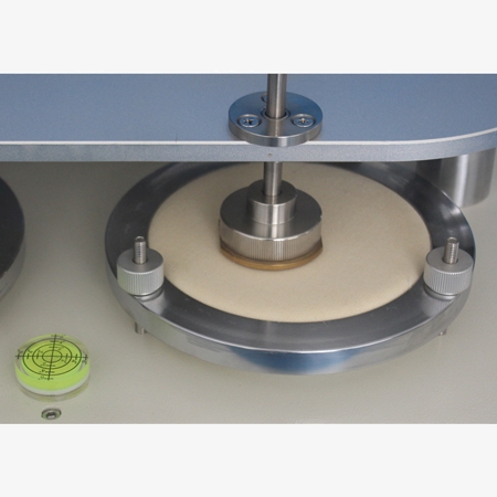 Four-station Martindale abrasion tester view