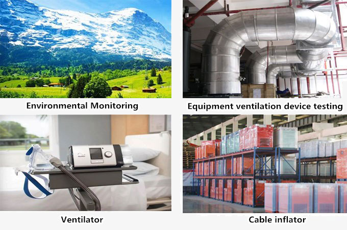 Gas mass flow meter application