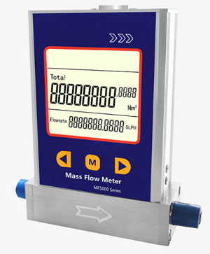 Gas mass flow meter for air