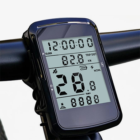 GPS bike computer display
