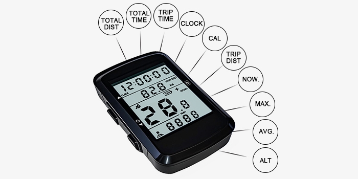 GPS bike computer functions
