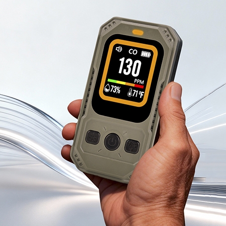 Handheld carbon monoxide detector using image