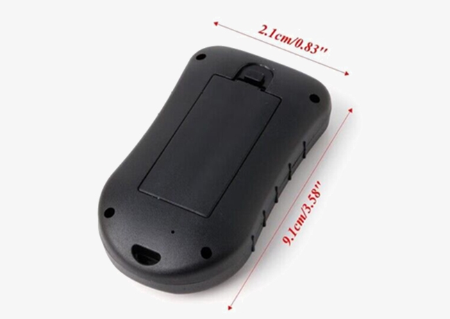 Handheld digital altimeter barometer compass dimension