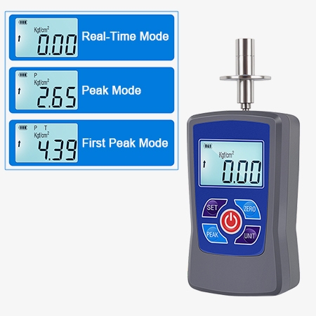 Handheld digital fruit hardness tester with 3 measurement modes
