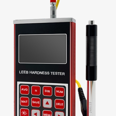 Handheld digital leeb hardness tester adopts fully sealed metal housing