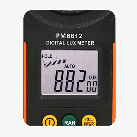 Handheld digital lux meter detail