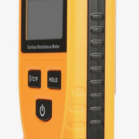 Handheld digital surface resistivity tester adopts side anti slip design