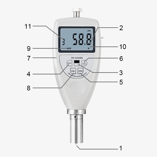Handheld digital wood density meter structure
