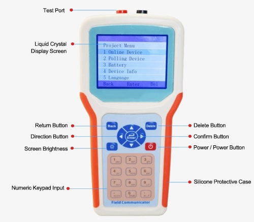 Handheld HART 475 field communicator details