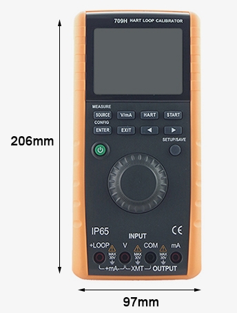 Handheld loop calibrator dimension