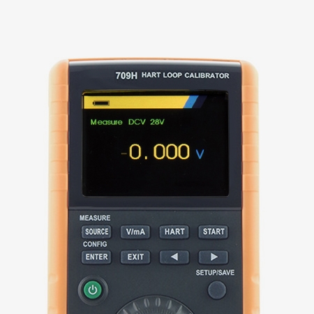 Handheld loop calibrator equipped with TFT color display