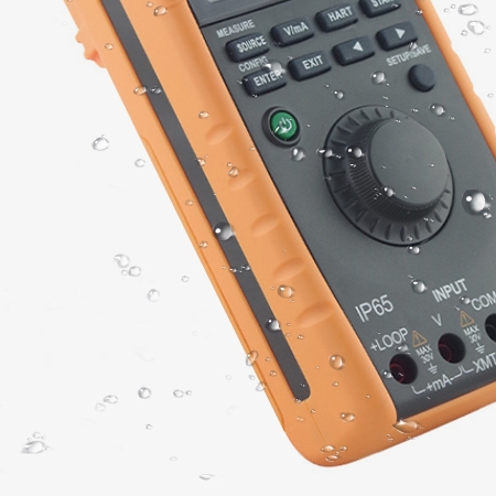 Handheld loop calibrator with ip65 protection level