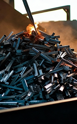 Handheld metal detector for scrap metal recycling