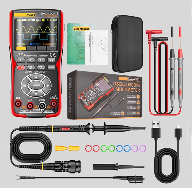 Handheld oscilloscope multimeter accessories